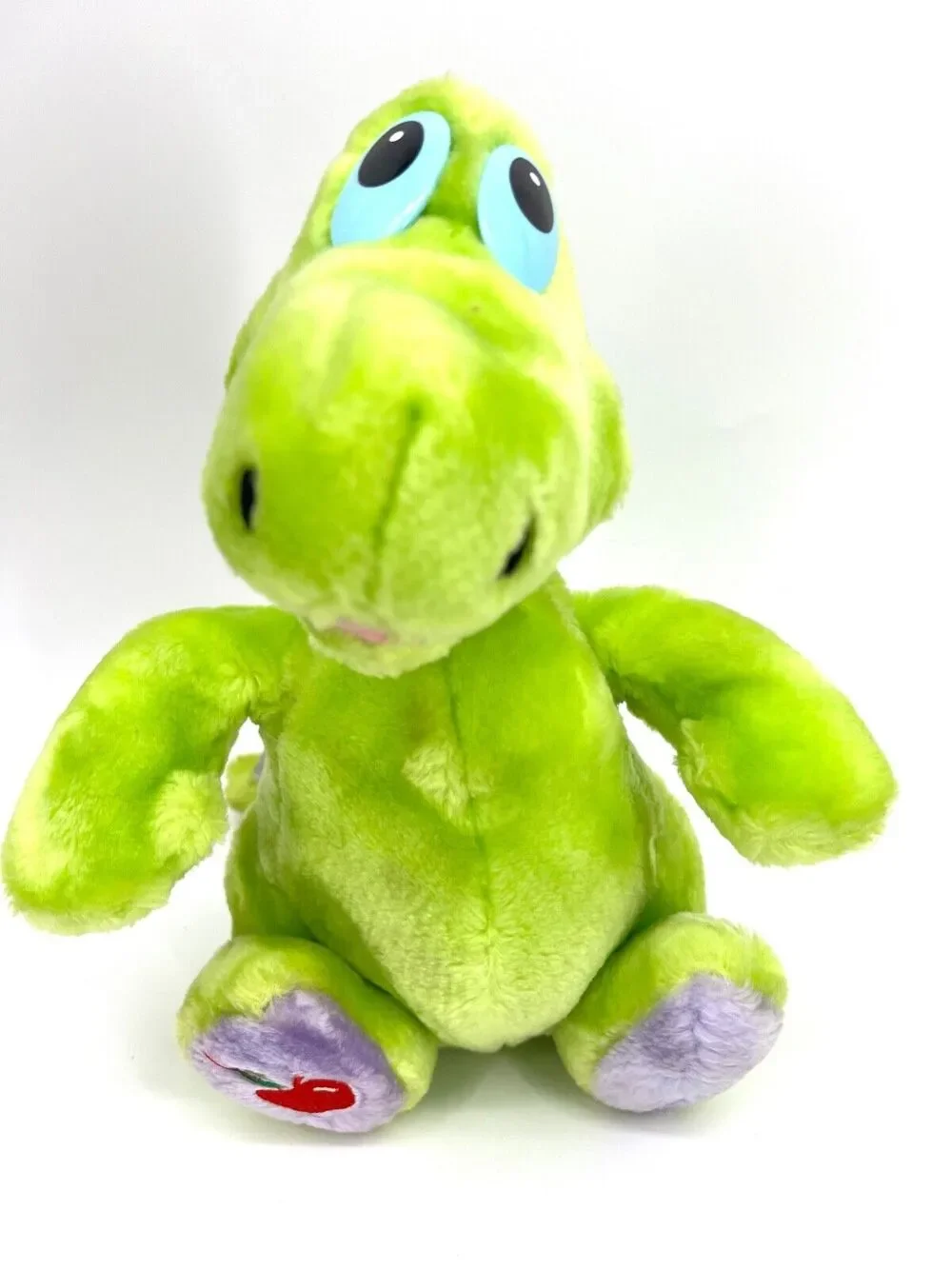 Musselman's Applesauce VTG 1988 Knouse Foods Green Dinosaur Mascot Plush Toy